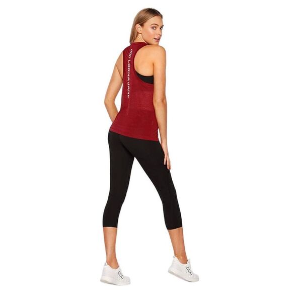 𝅺LORNA Jane NWT Superfine Active Muscle Tank Top in Dark Red Size Medium - Picture 4 of 16